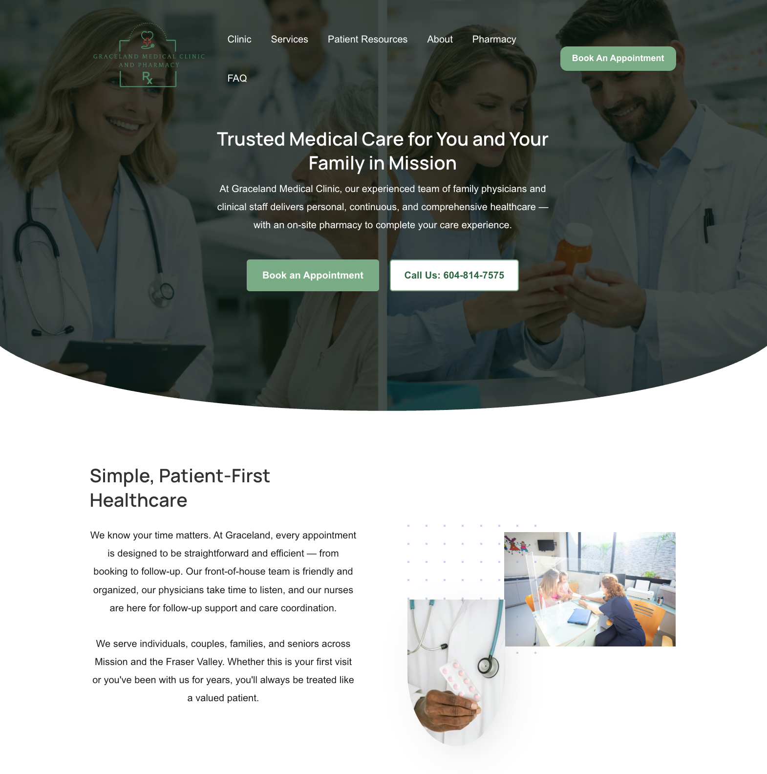 Graceland Medical homepage